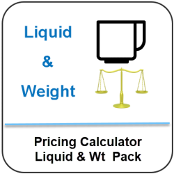 Pricing Calculator Liquids & Weight Pack